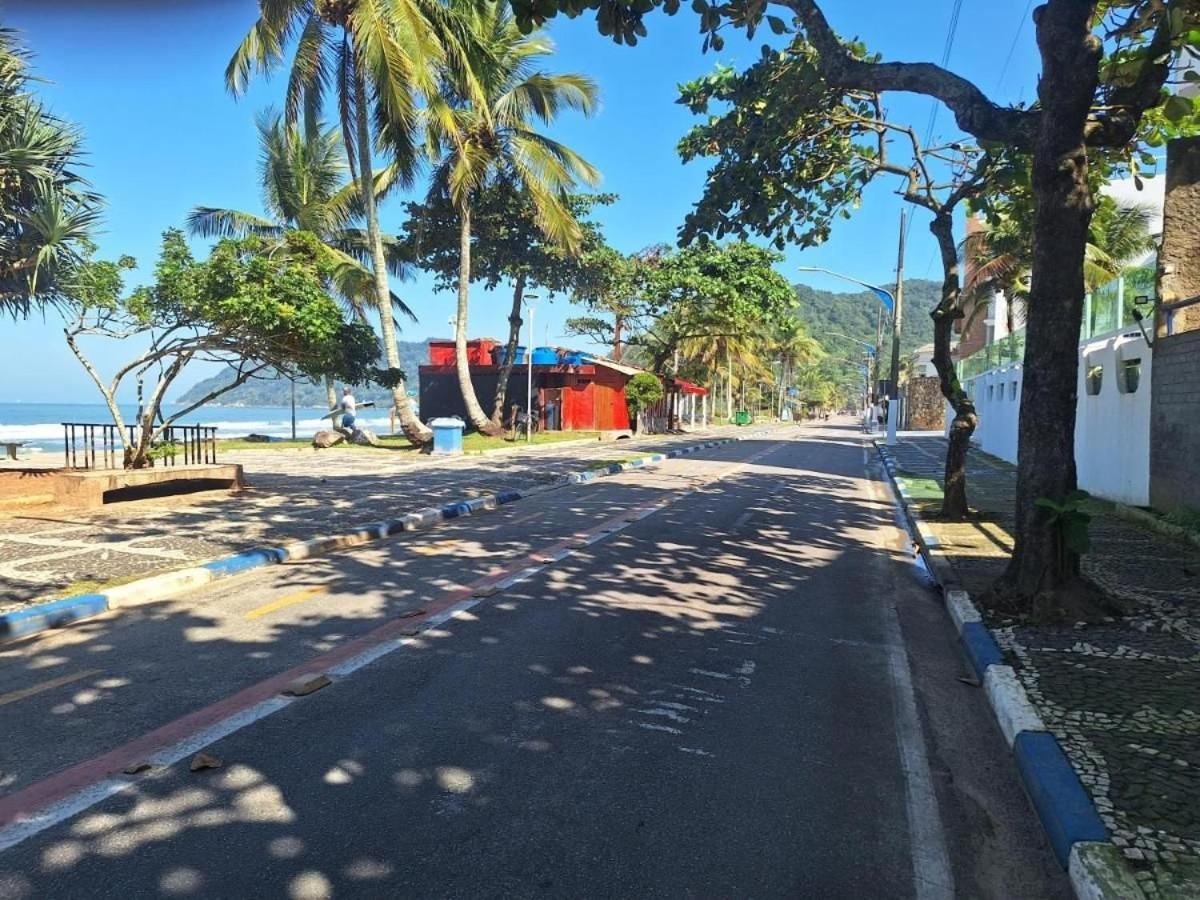 1E-Pe Na Areia Da Praia Do Tombo, 3 Quartos, Ar Cond, 2 Banheiros+Roupas De Cama Guarujá Kültér fotó